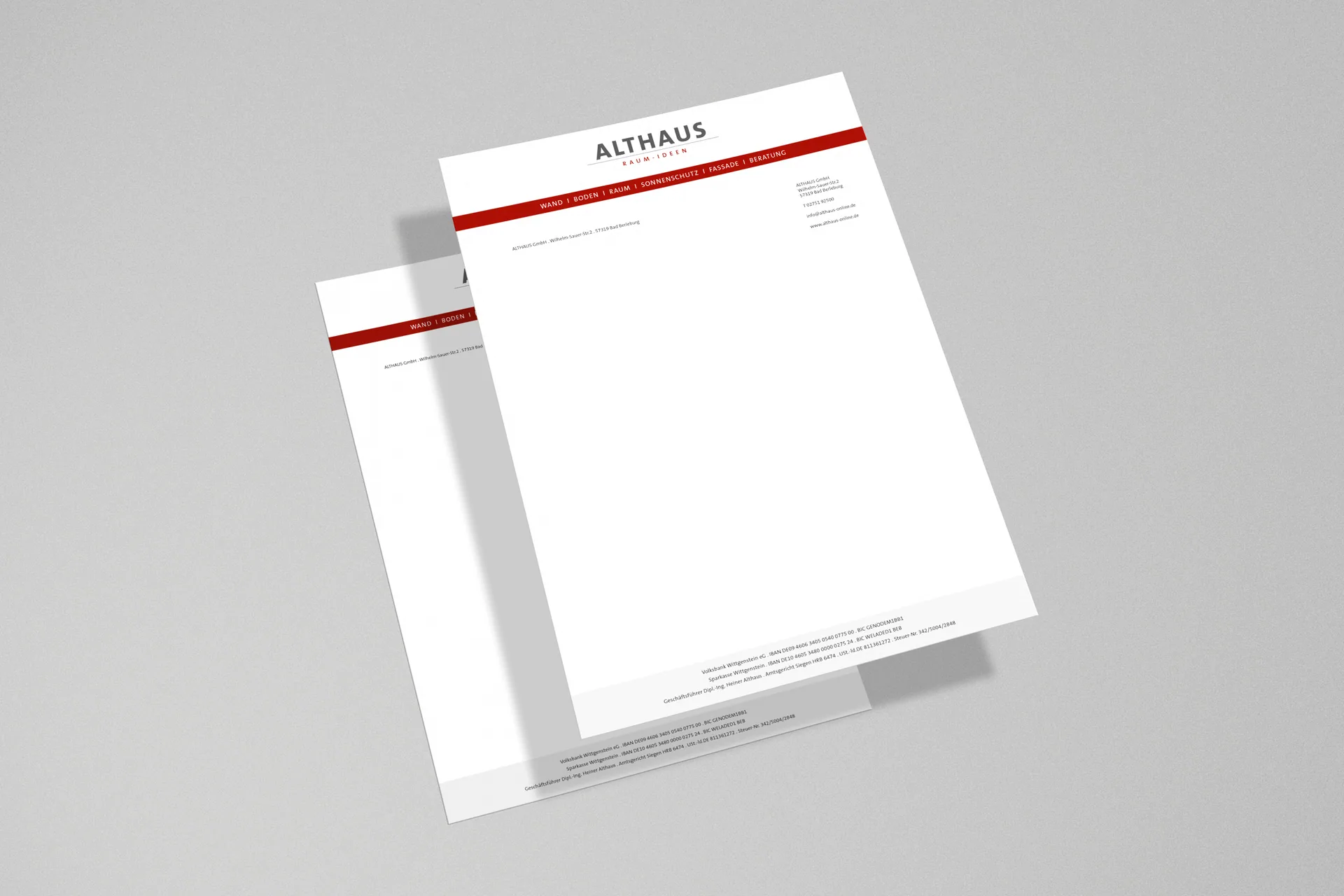 Print Design für Althaus, umgesetzt von Nerodesign – Ansicht 2