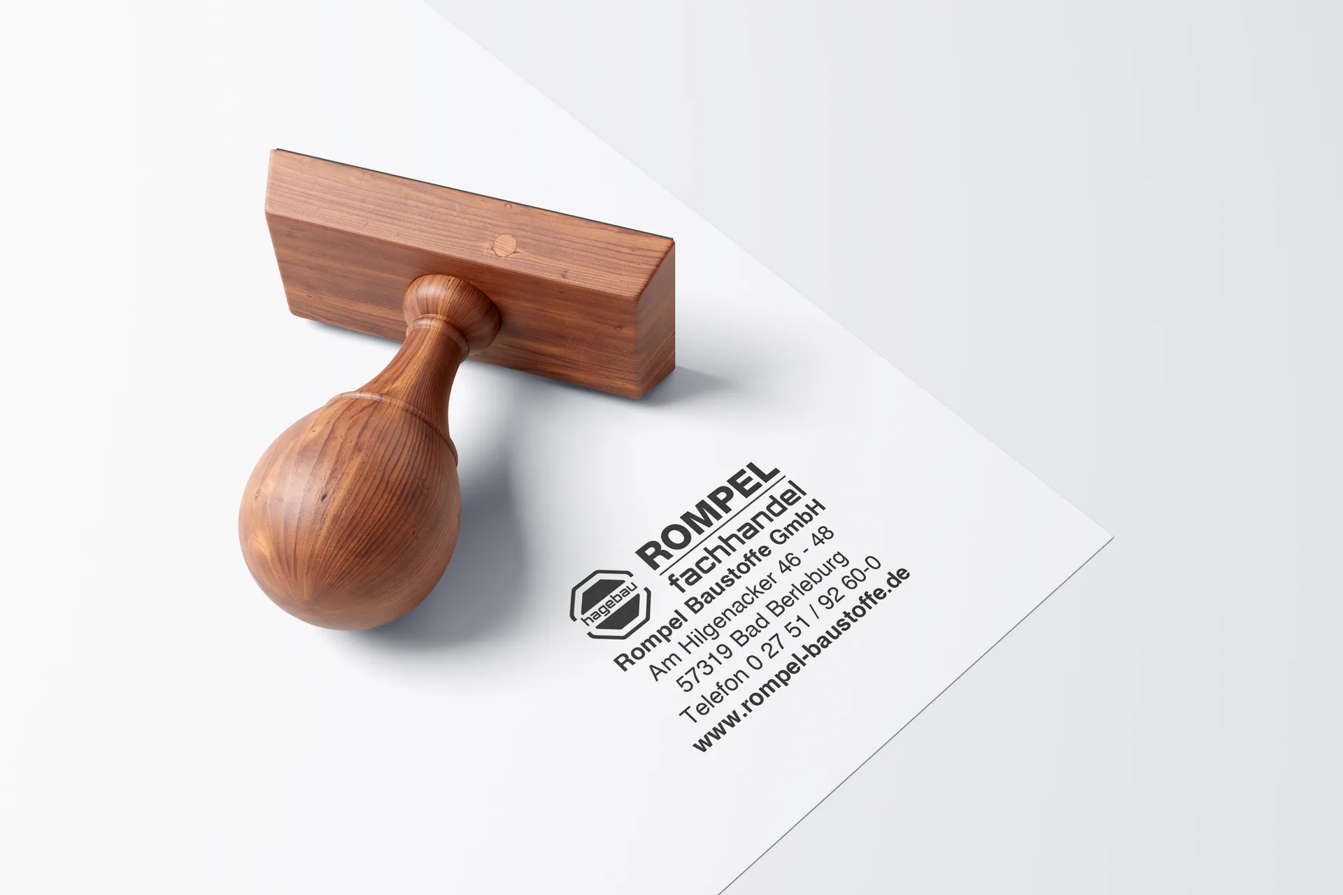 Print Design für Rompel Baustoffe GmbH, umgesetzt von Nerodesign – Ansicht 6