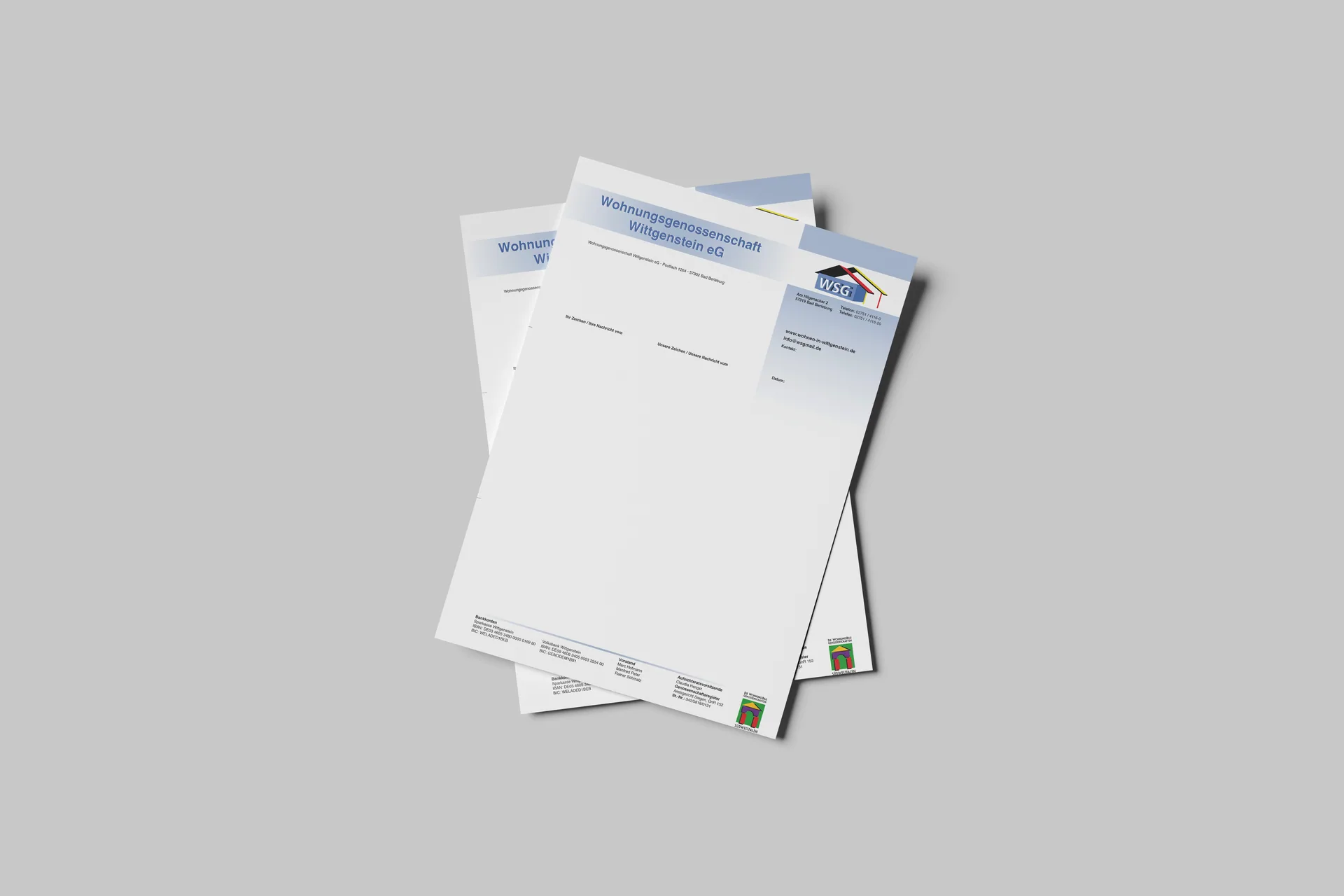 Print Design für WSG – Wohnungsgenossenschaft Wittgenstein eG, umgesetzt von Nerodesign – Ansicht 2