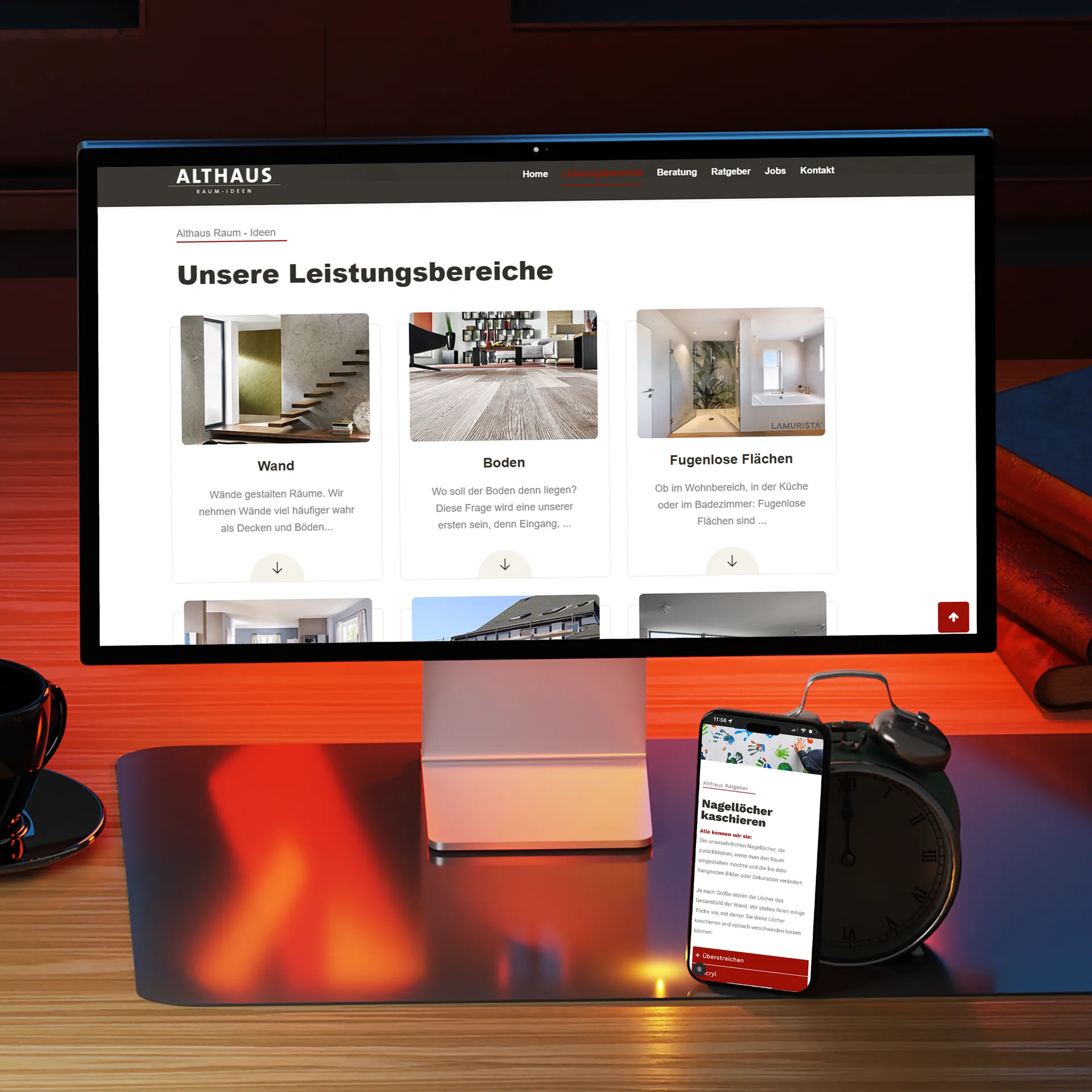 Webdesign für Althaus online, umgesetzt von Nerodesign – Ansicht 3