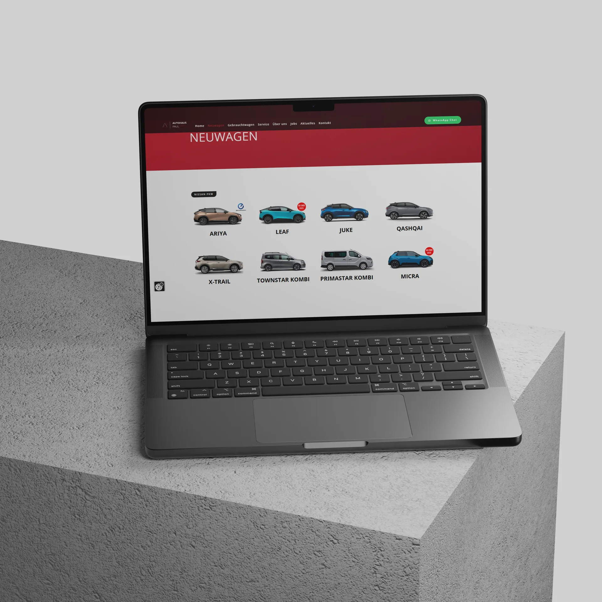 Webdesign für Autohaus Paul Vertriebs GmbH & Co. KG, umgesetzt von Nerodesign – Ansicht 3