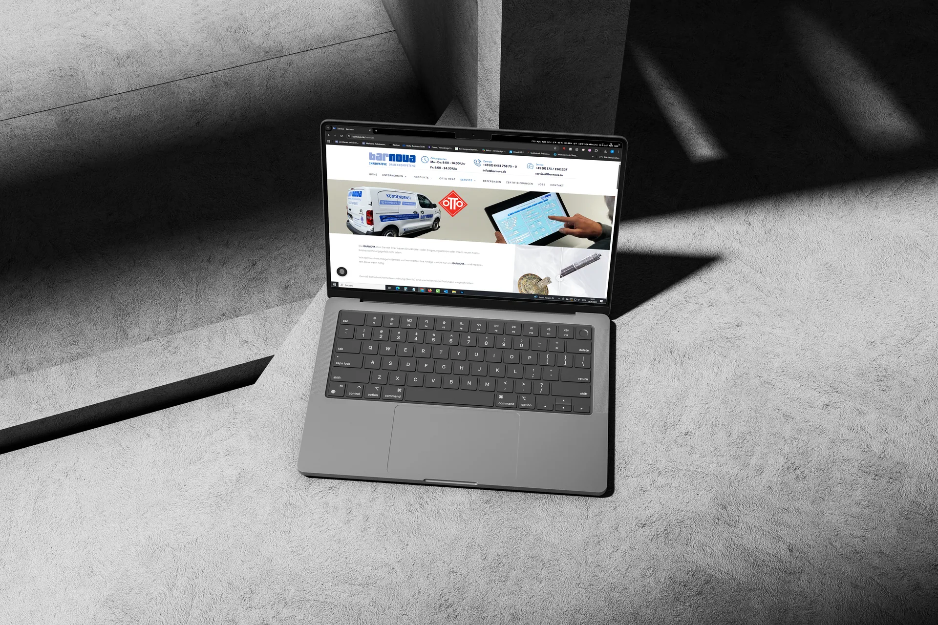 Webdesign für Barnova GmbH, umgesetzt von Nerodesign – Ansicht 4