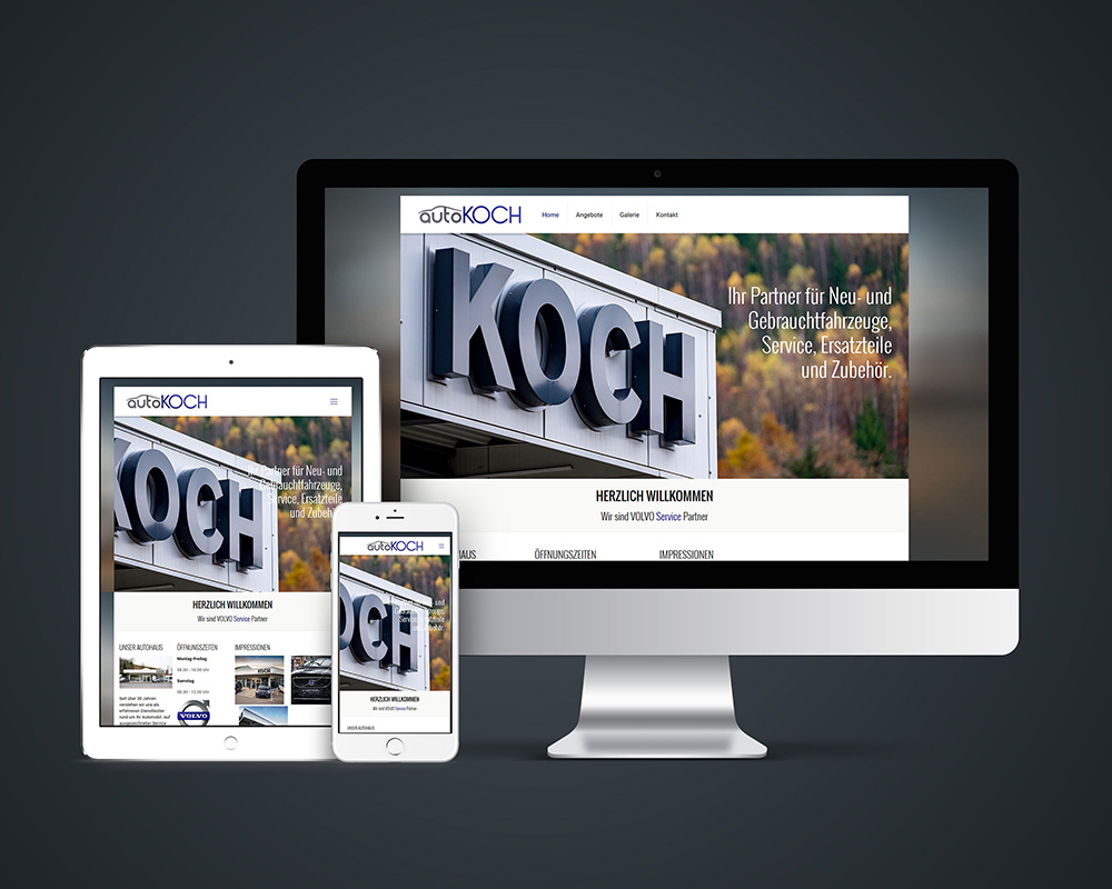 Auto Koch Webseite
