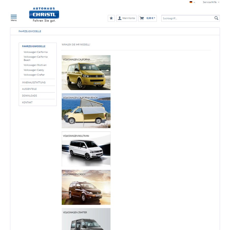 Autohaus Christl Webshop